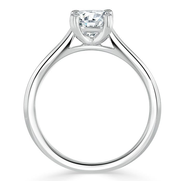 The Aurora — Cushion Lab Diamond Solitaire Engagement Ring VI
