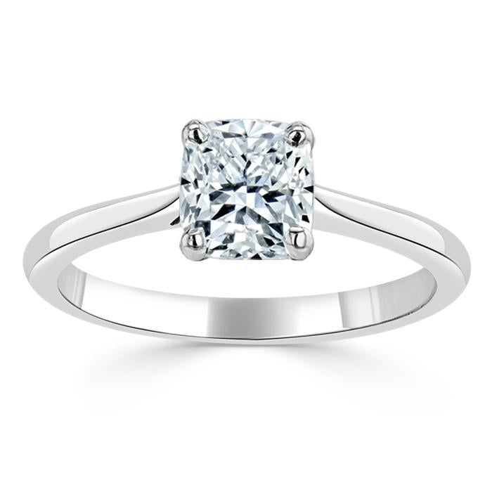 The Aurora — Cushion Lab Diamond Solitaire Engagement Ring VI