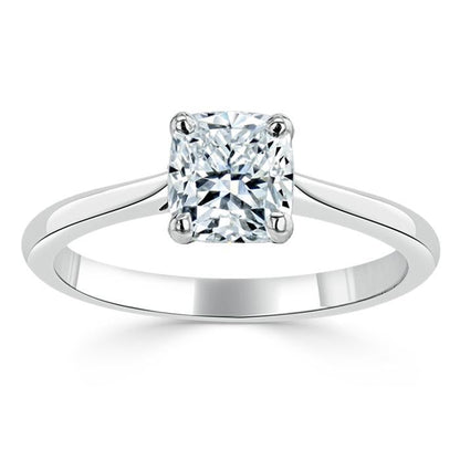 The Aurora — Cushion Lab Diamond Solitaire Engagement Ring VI