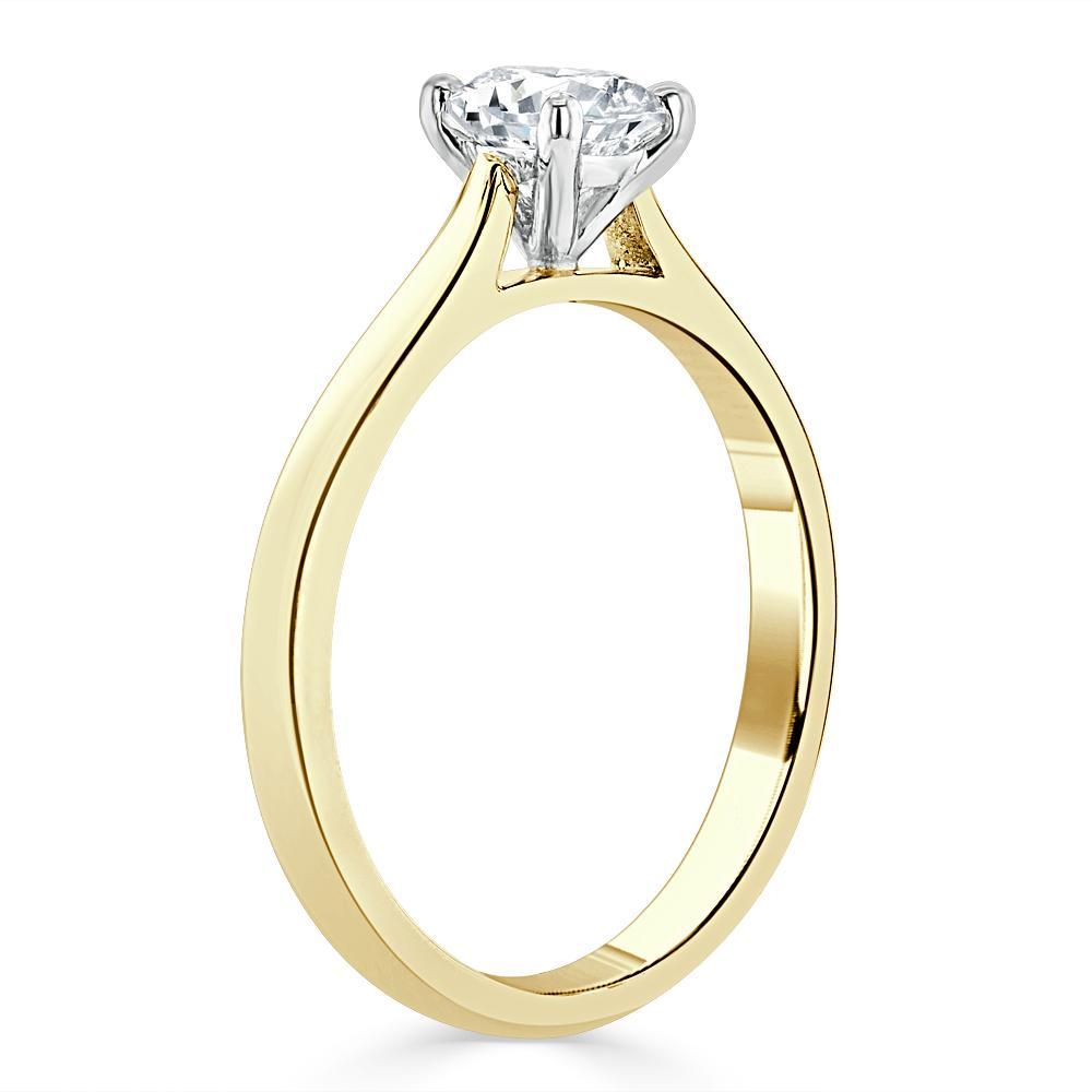The Aurora — Cushion Lab Diamond Solitaire Engagement Ring VI