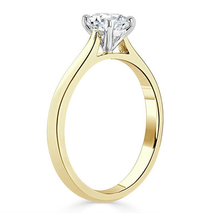 The Aurora — Cushion Lab Diamond Solitaire Engagement Ring VI