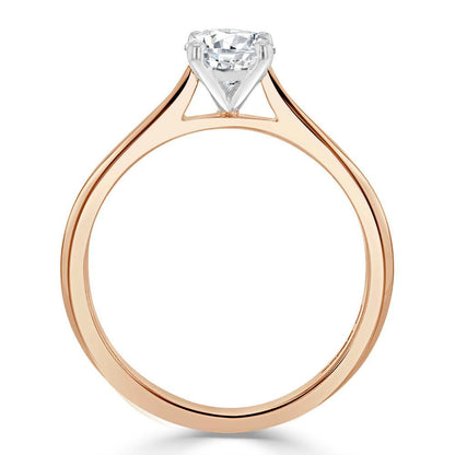 The Aurora — Cushion Lab Diamond Solitaire Engagement Ring VI