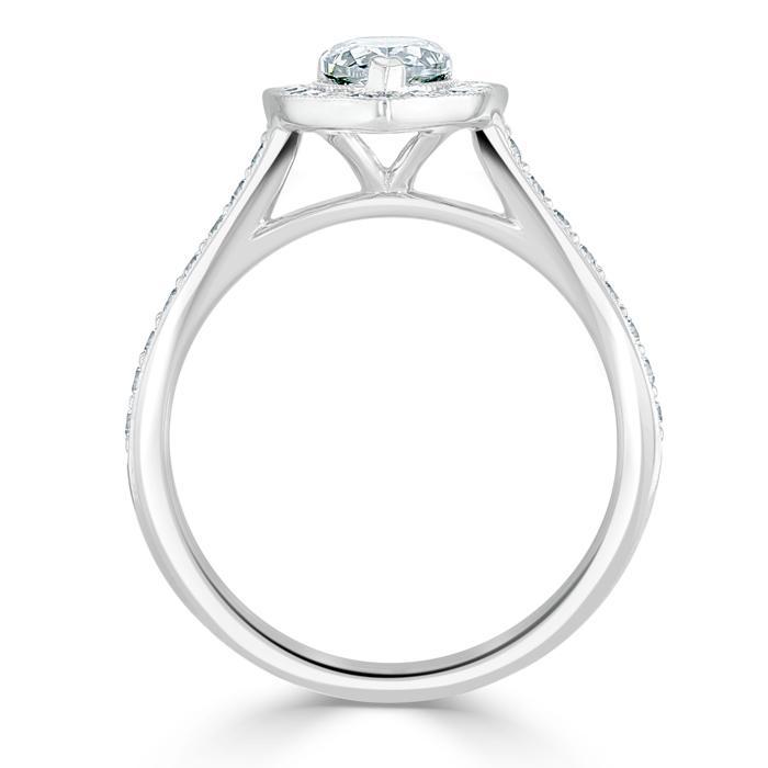 The Aurora — Pear Lab Diamond Halo Engagement Ring IV