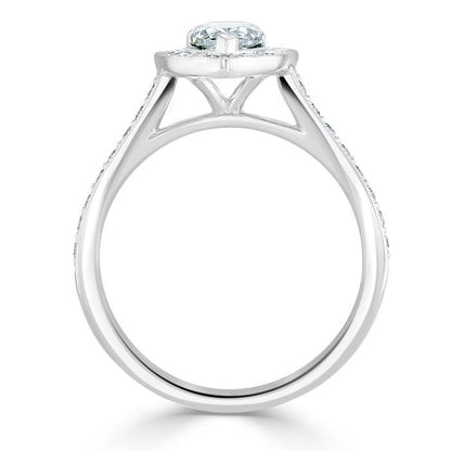 The Aurora — Pear Lab Diamond Halo Engagement Ring IV