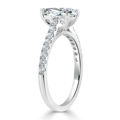 The Rose — Pear Lab Diamond Solitaire Engagement Ring IV