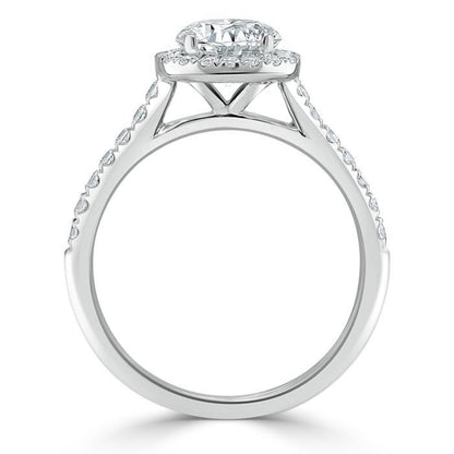 The Aurora — Pear Lab Diamond Halo Engagement Ring III