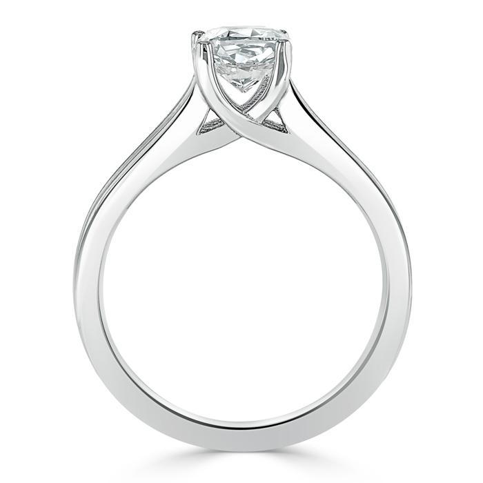 The Olivia — Cushion Lab Diamond Split-Shank Solitaire Engagement Ring II