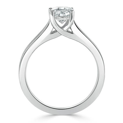 The Olivia — Cushion Lab Diamond Split-Shank Solitaire Engagement Ring II