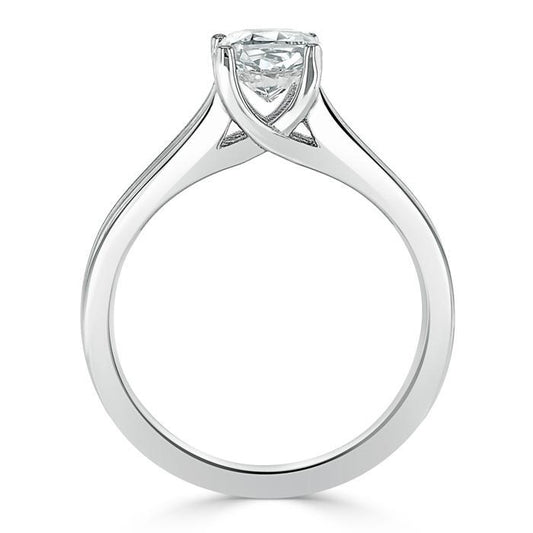 The Olivia — Cushion Lab Diamond Split-Shank Solitaire Engagement Ring II