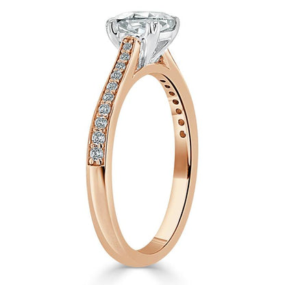 The Aurora — Cushion Lab Diamond Solitaire Engagement Ring IV