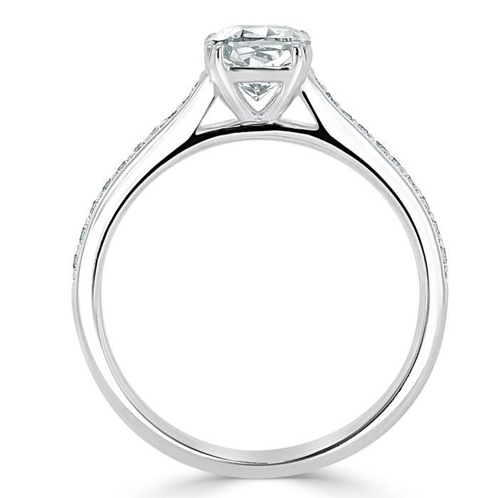 The Aurora — Cushion Lab Diamond Solitaire Engagement Ring IV