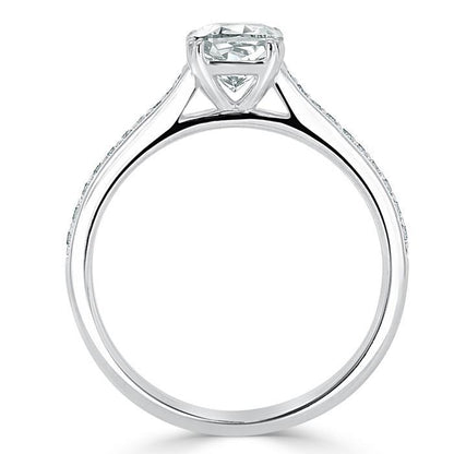 The Aurora — Cushion Lab Diamond Solitaire Engagement Ring IV