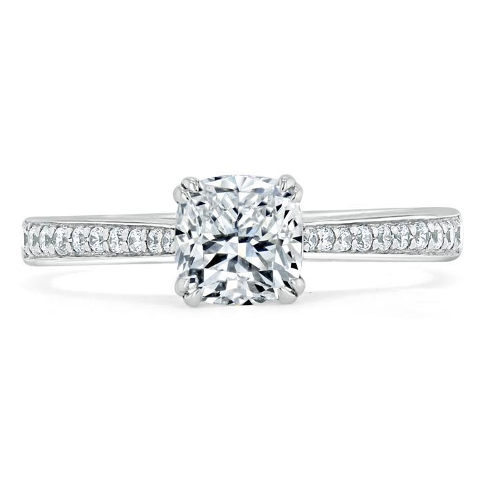 The Aurora — Cushion Lab Diamond Solitaire Engagement Ring IV