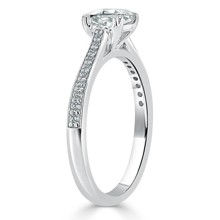 The Aurora — Cushion Lab Diamond Solitaire Engagement Ring IV