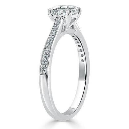 The Aurora — Cushion Lab Diamond Solitaire Engagement Ring IV