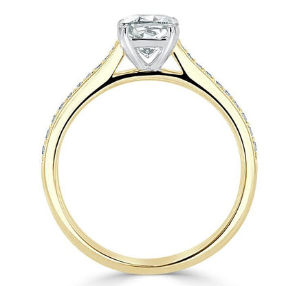 The Aurora — Cushion Lab Diamond Solitaire Engagement Ring IV