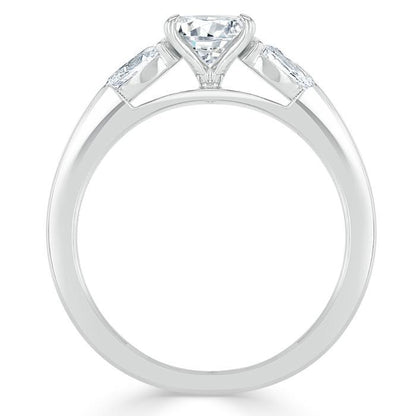 The Violet — Oval Lab Diamond 3-Stone Engagement Ring II