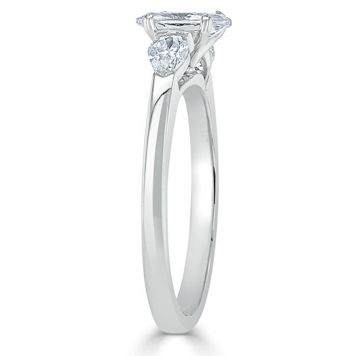 The Violet — Oval Lab Diamond 3-Stone Engagement Ring II