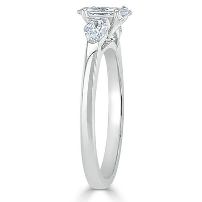 The Violet — Oval Lab Diamond 3-Stone Engagement Ring II