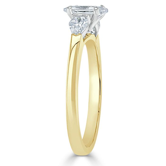 The Violet — Oval Lab Diamond 3-Stone Engagement Ring II