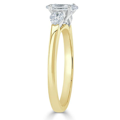 The Violet — Oval Lab Diamond 3-Stone Engagement Ring II