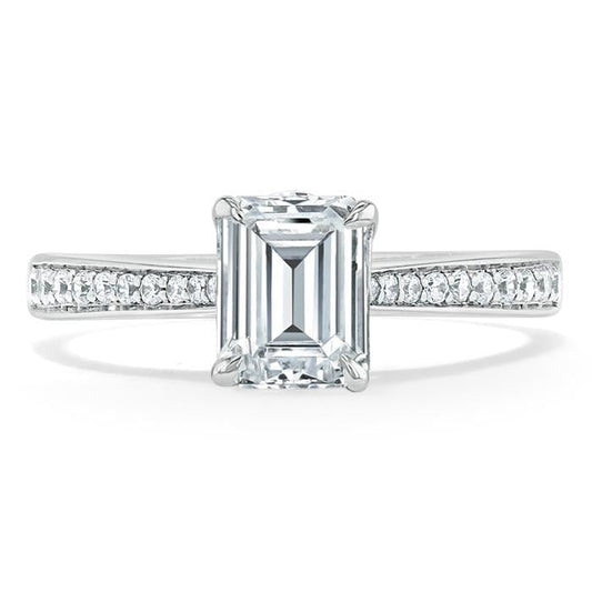 The Isla — Emerald Lab Diamond Solitaire Engagement Ring VII
