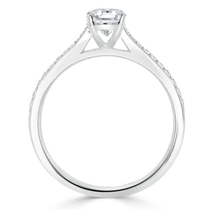 The Isla — Emerald Lab Diamond Solitaire Engagement Ring VII