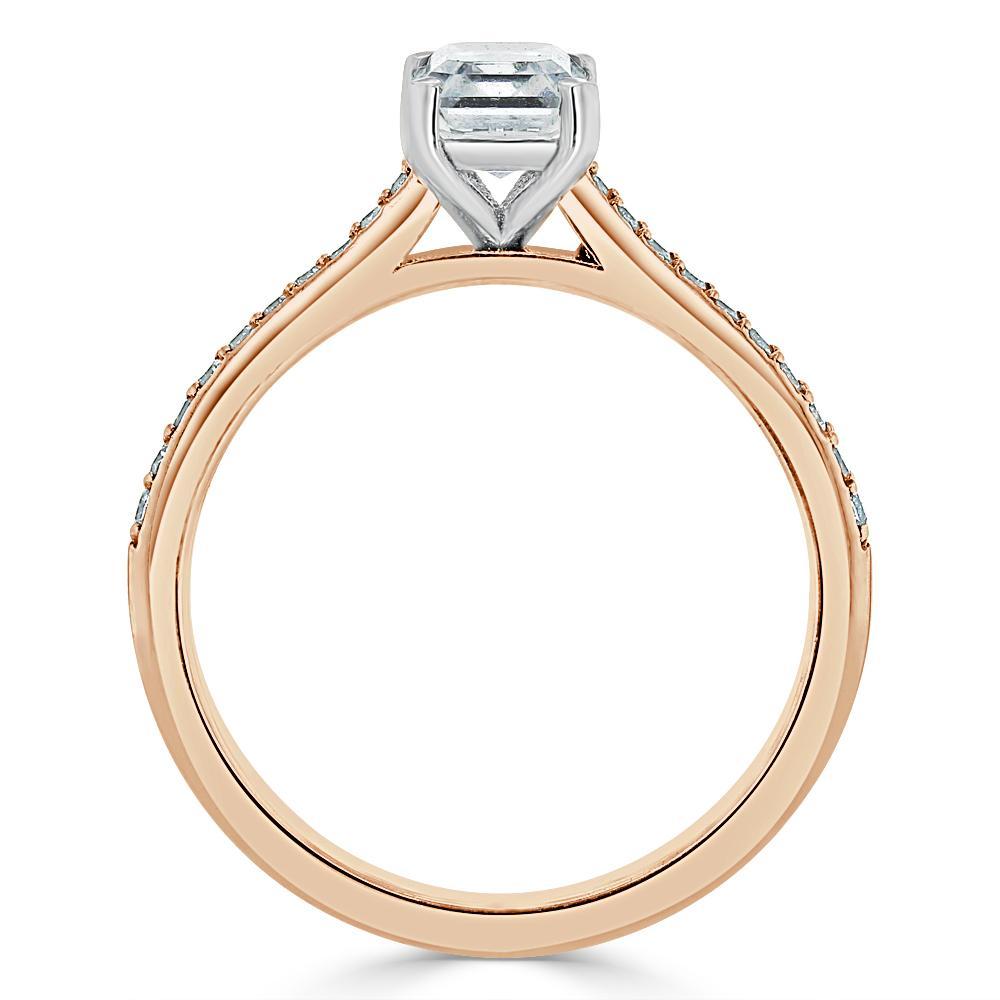 The Isla — Emerald Lab Diamond Solitaire Engagement Ring VII