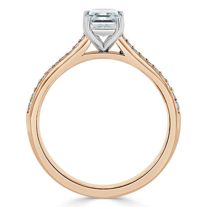 The Isla — Emerald Lab Diamond Solitaire Engagement Ring VII