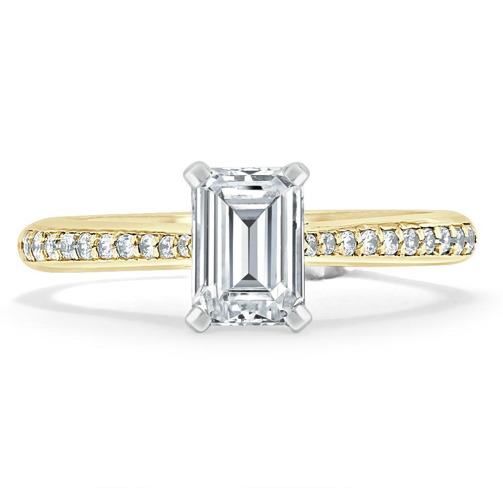 The Isla — Emerald Lab Diamond Solitaire Engagement Ring VII