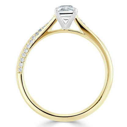 The Isla — Emerald Lab Diamond Solitaire Engagement Ring VI