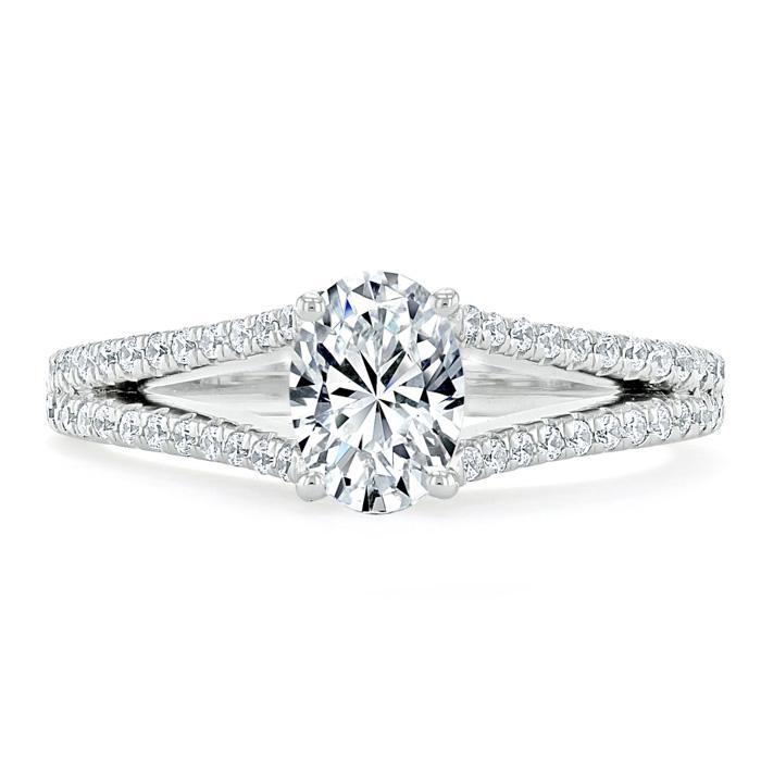 The Olivia — Oval Lab Diamond Split-Shank Solitaire Engagement Ring II