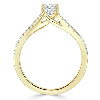 The Olivia — Oval Lab Diamond Split-Shank Solitaire Engagement Ring II
