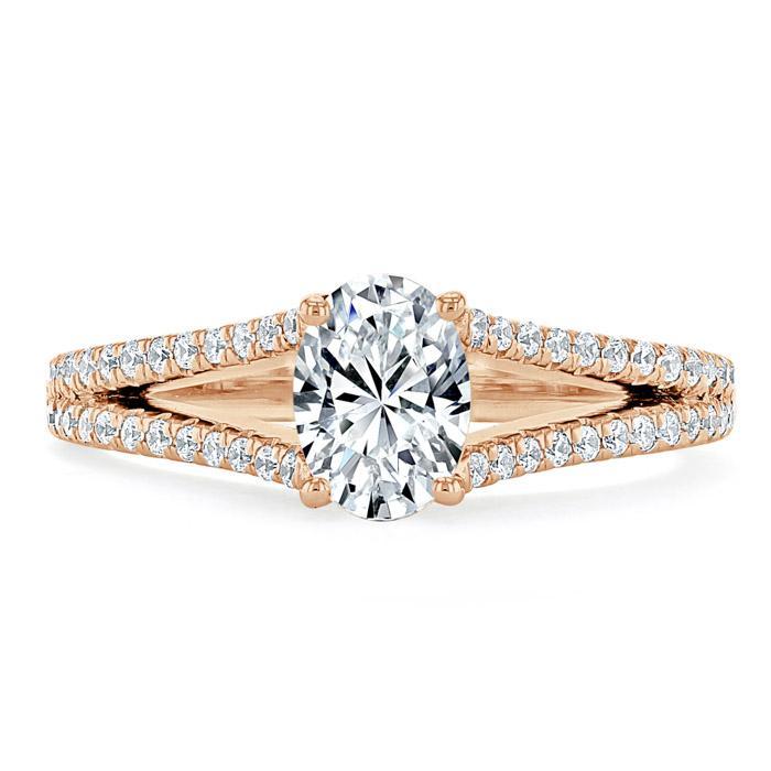 The Olivia — Oval Lab Diamond Split-Shank Solitaire Engagement Ring II