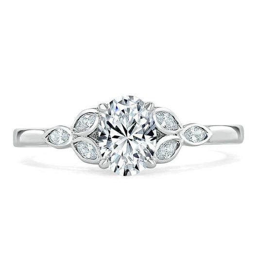 The Grace — Oval Lab Diamond Vintage Engagement Ring VIII