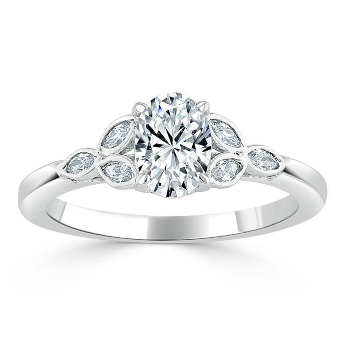 The Grace — Oval Lab Diamond Vintage Engagement Ring VIII