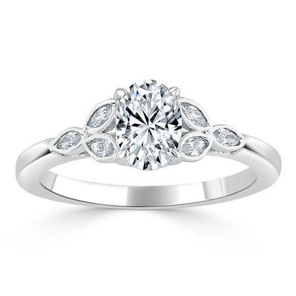 The Grace — Oval Lab Diamond Vintage Engagement Ring VIII
