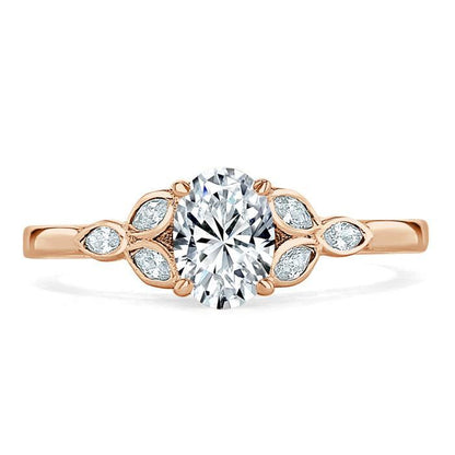 The Grace — Oval Lab Diamond Vintage Engagement Ring VIII