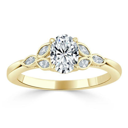 The Grace — Oval Lab Diamond Vintage Engagement Ring VIII