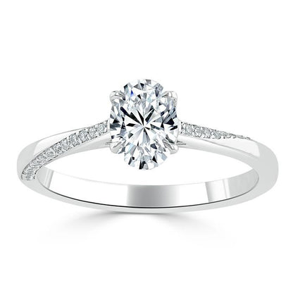 The Nora — Oval Lab Diamond Solitaire Engagement Ring VII
