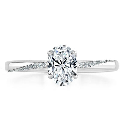 The Nora — Oval Lab Diamond Solitaire Engagement Ring VII