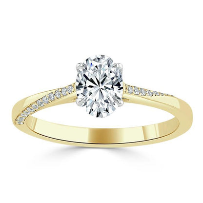 The Nora — Oval Lab Diamond Solitaire Engagement Ring VII