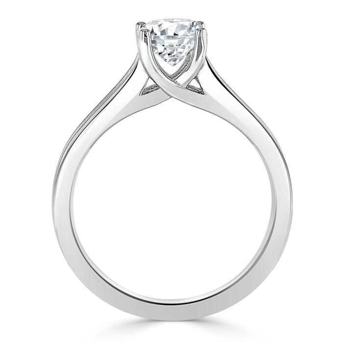 The Olivia — Oval Lab Diamond Split-Shank Solitaire Engagement Ring