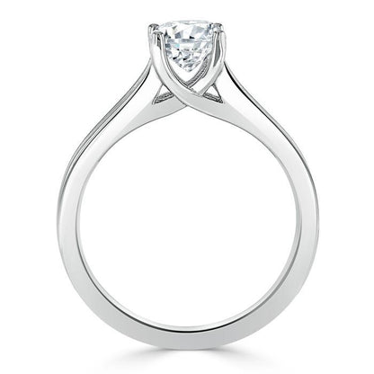 The Olivia — Oval Lab Diamond Split-Shank Solitaire Engagement Ring