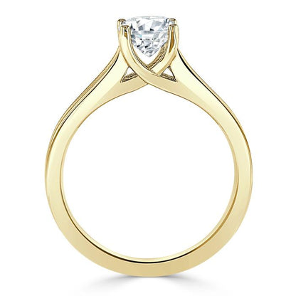 The Olivia — Oval Lab Diamond Split-Shank Solitaire Engagement Ring