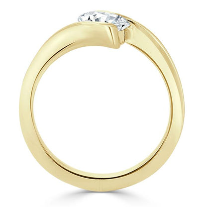 The Nora — Oval Lab Diamond Solitaire Engagement Ring V