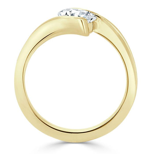 The Nora — Oval Lab Diamond Solitaire Engagement Ring V