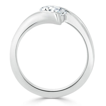 The Nora — Oval Lab Diamond Solitaire Engagement Ring V