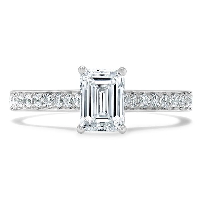 The Isla — Emerald Lab Diamond Solitaire Engagement Ring IV