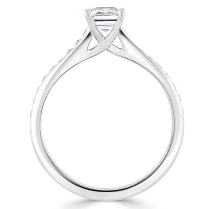 The Isla — Emerald Lab Diamond Solitaire Engagement Ring IV